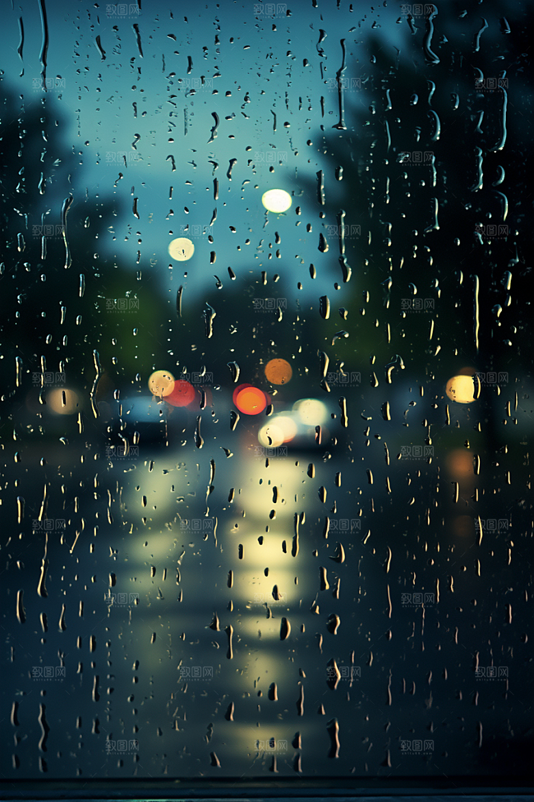 暴雨户外室外摄影图