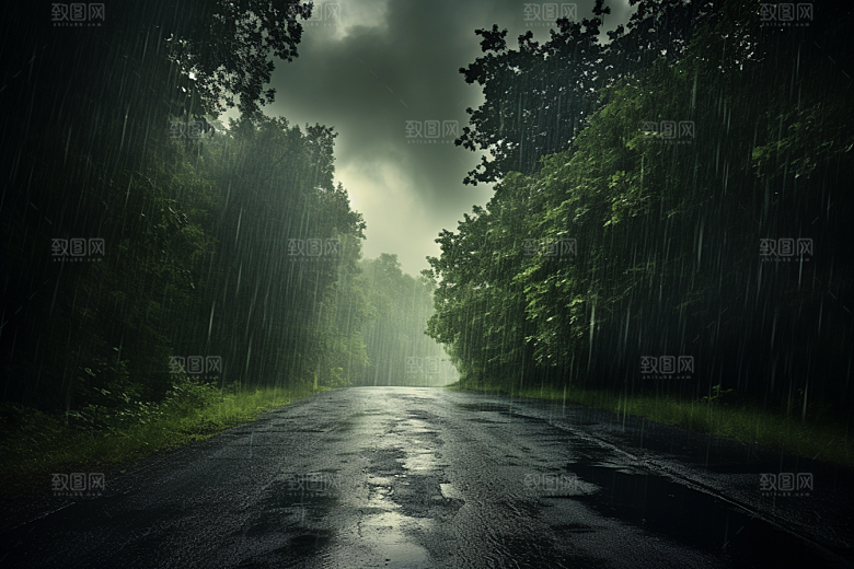 暴雨户外高清摄影图