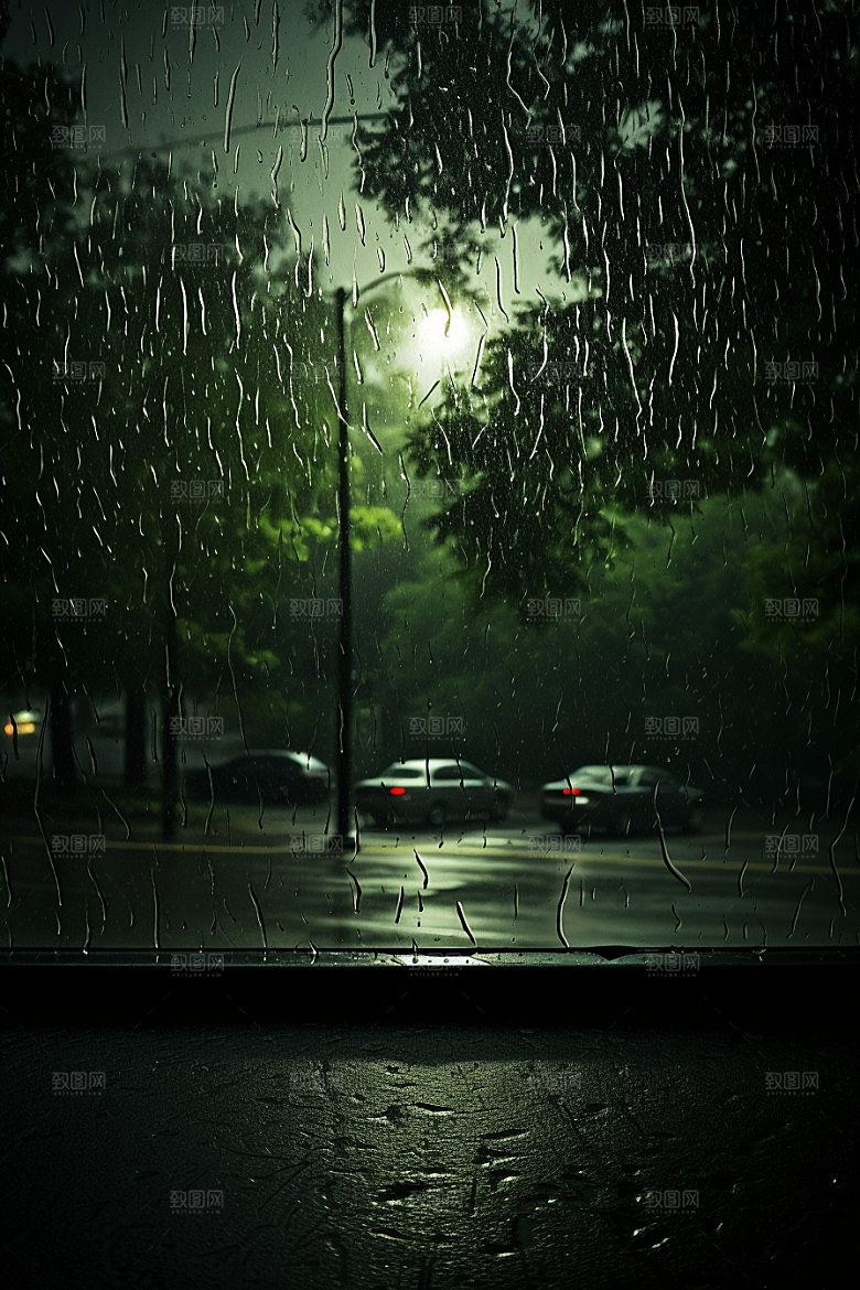 暴雨下雨大雨摄影图