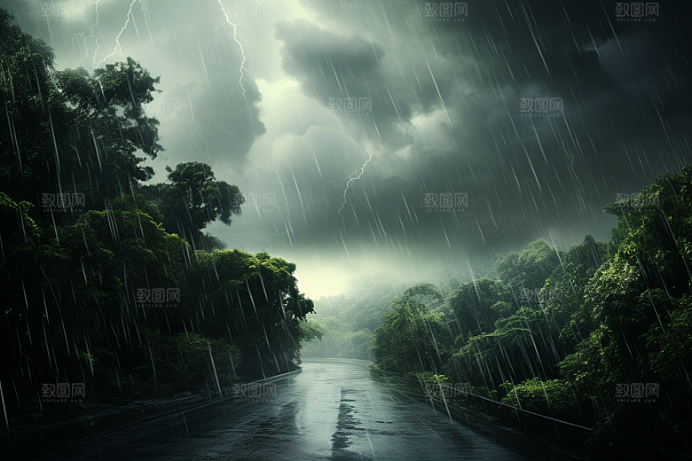 暴雨高清自然摄影图