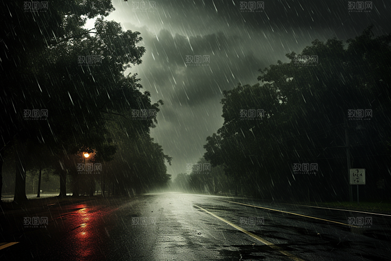 暴雨大雨环境摄影图