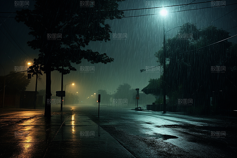 暴雨环境户外摄影图