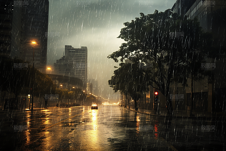暴雨自然室外摄影图