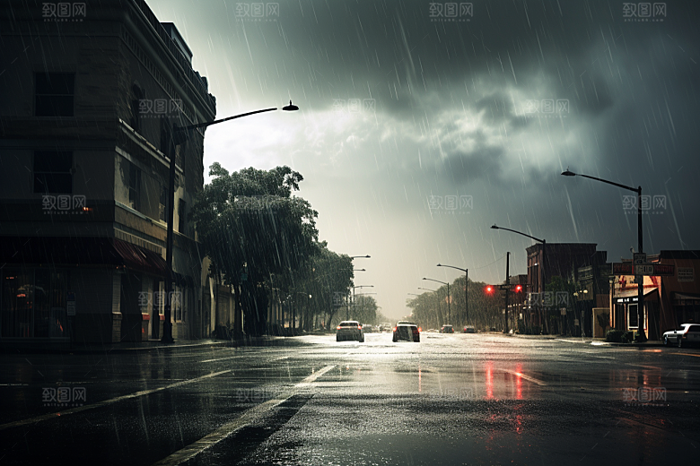 暴雨安静自然摄影图