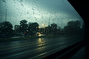 暴雨自然雨天摄影图