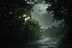 暴雨高清环境摄影图