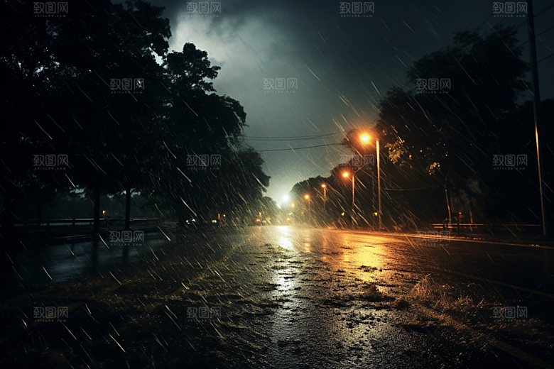 暴雨高清室外摄影图
