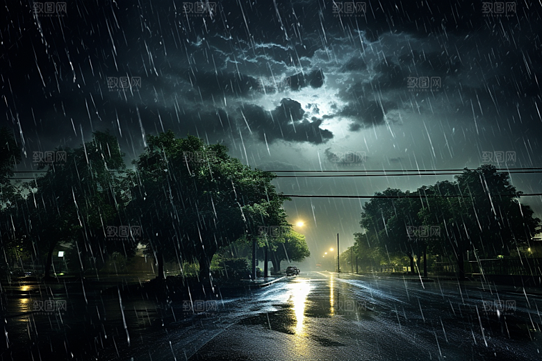 暴雨自然高清摄影图