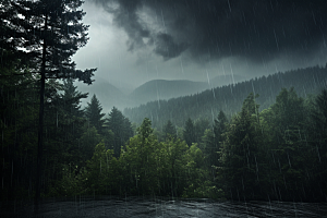 暴雨高清自然摄影图
