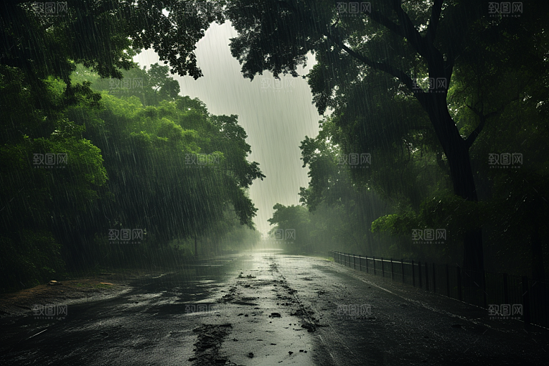 暴雨自然室外摄影图