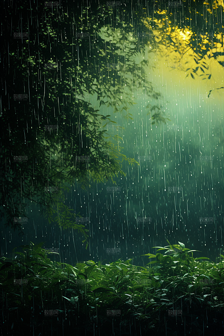 暴雨高清室外摄影图