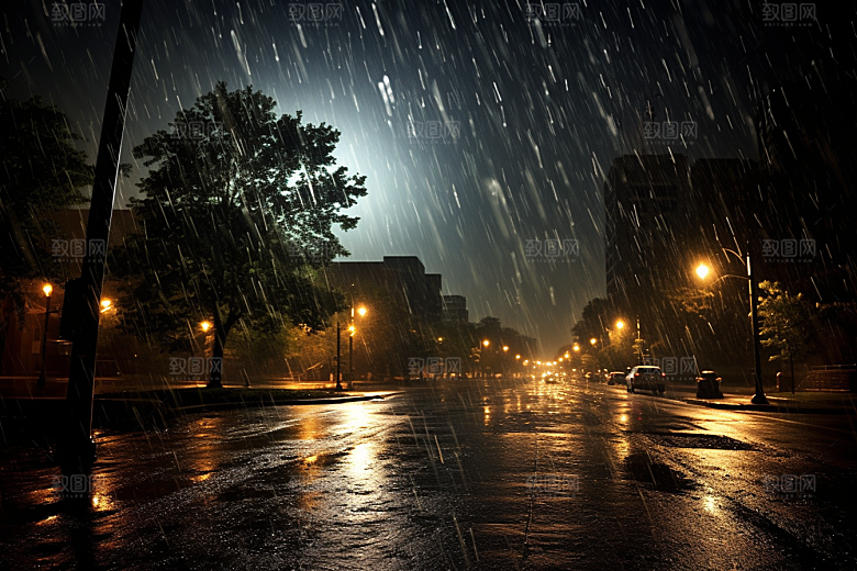 暴雨高清环境摄影图