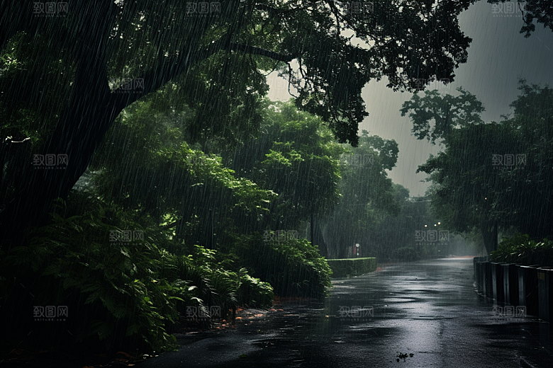 暴雨下雨大雨摄影图