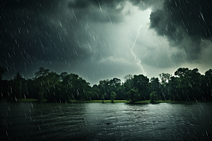 暴雨高清户外摄影图