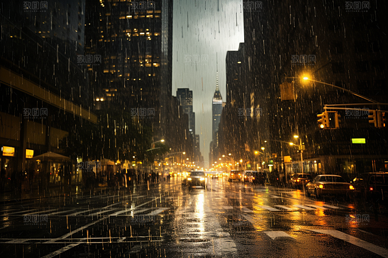 暴雨高清户外摄影图