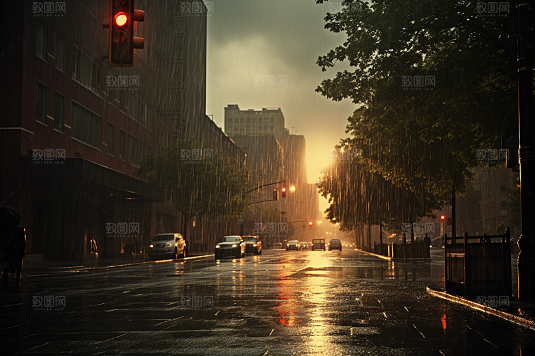 暴雨自然户外摄影图