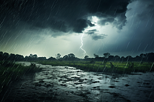 暴雨室外户外摄影图