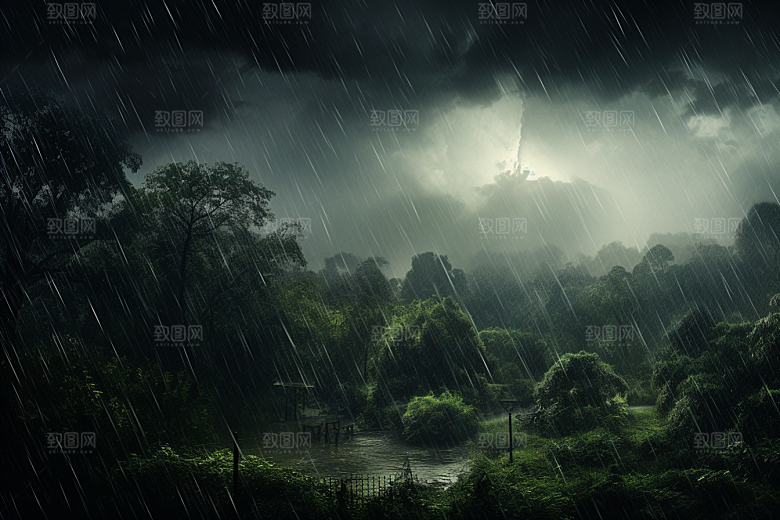 暴雨自然高清摄影图