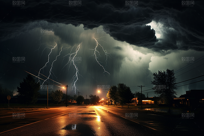 暴雨高清自然摄影图