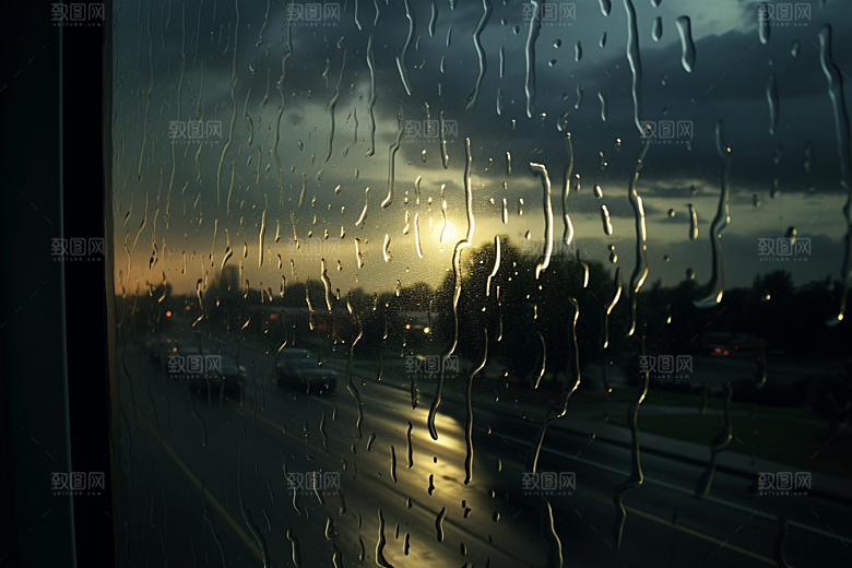 暴雨大雨安静摄影图