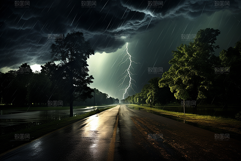 暴雨高清户外摄影图