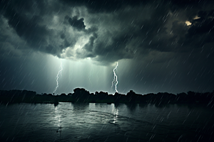 暴雨雨天雨夜摄影图