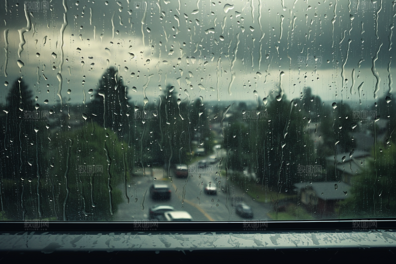 暴雨下雨安静摄影图