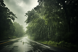 暴雨安静环境摄影图