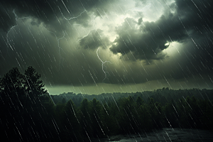 暴雨环境高清摄影图