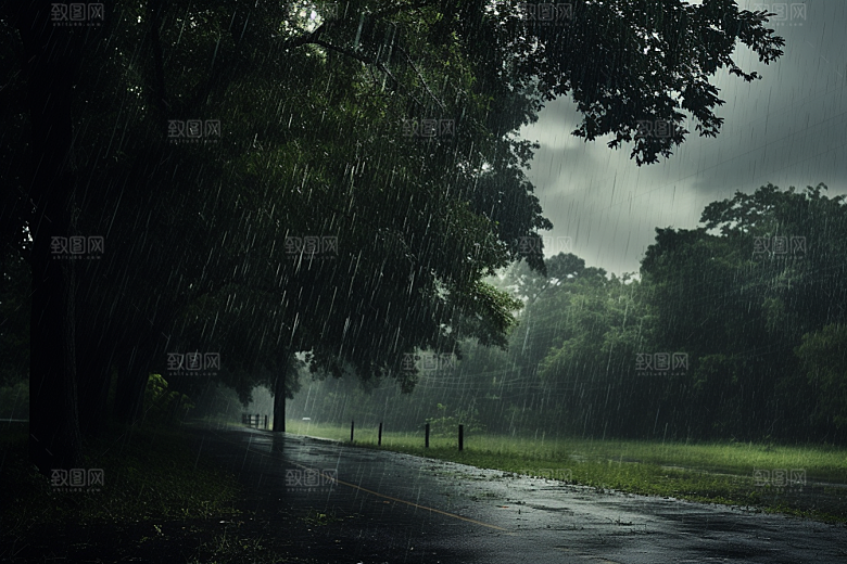 暴雨环境高清摄影图