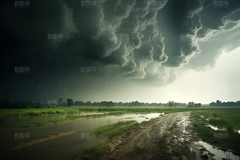 暴雨大雨高清摄影图