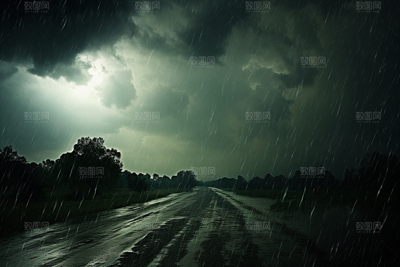 暴雨室外大雨摄影图