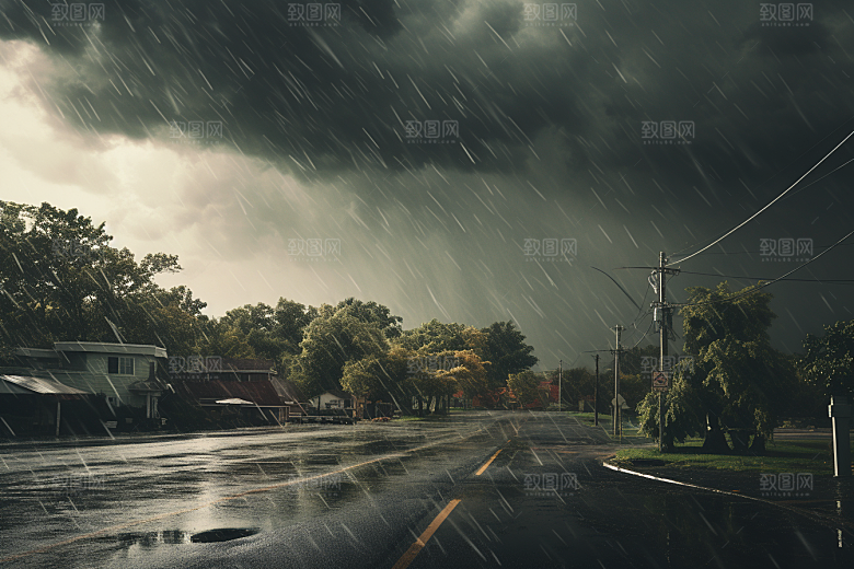 暴雨大雨高清摄影图