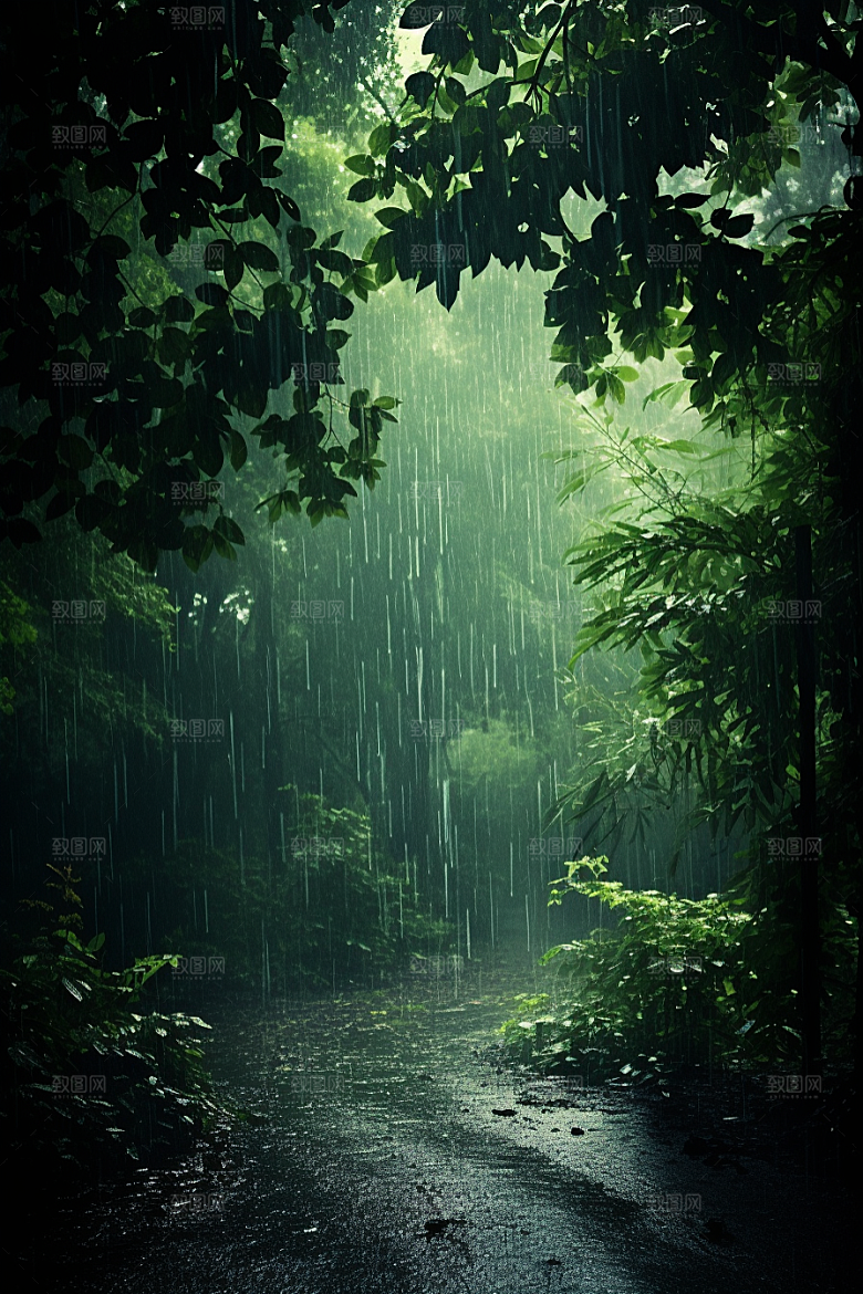 暴雨高清自然摄影图