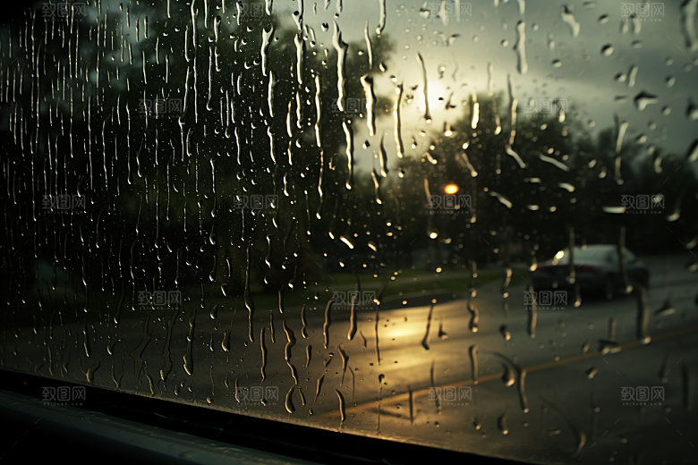 暴雨户外雨夜摄影图