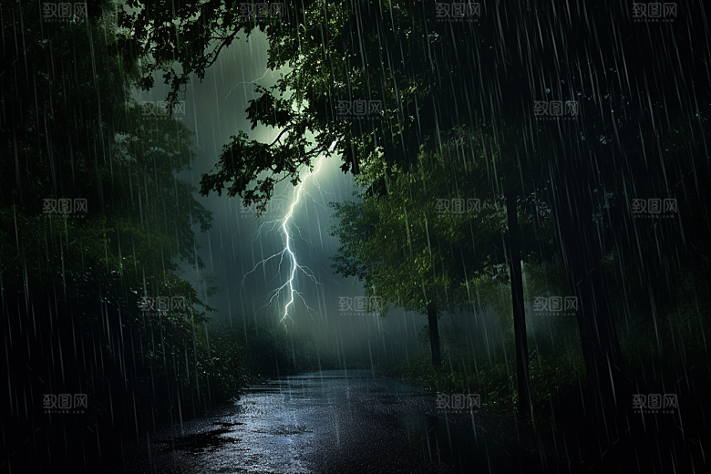 暴雨高清户外摄影图