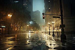暴雨环境自然摄影图