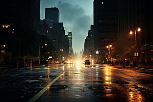 暴雨安静自然摄影图