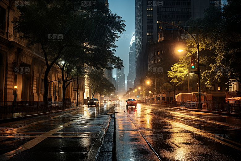 暴雨自然户外摄影图