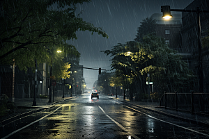 暴雨自然户外摄影图