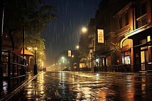 暴雨下雨雨天摄影图
