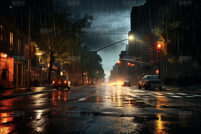 暴雨下雨高清摄影图