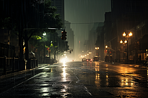 暴雨户外高清摄影图