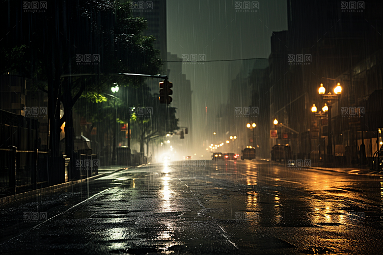 暴雨户外高清摄影图