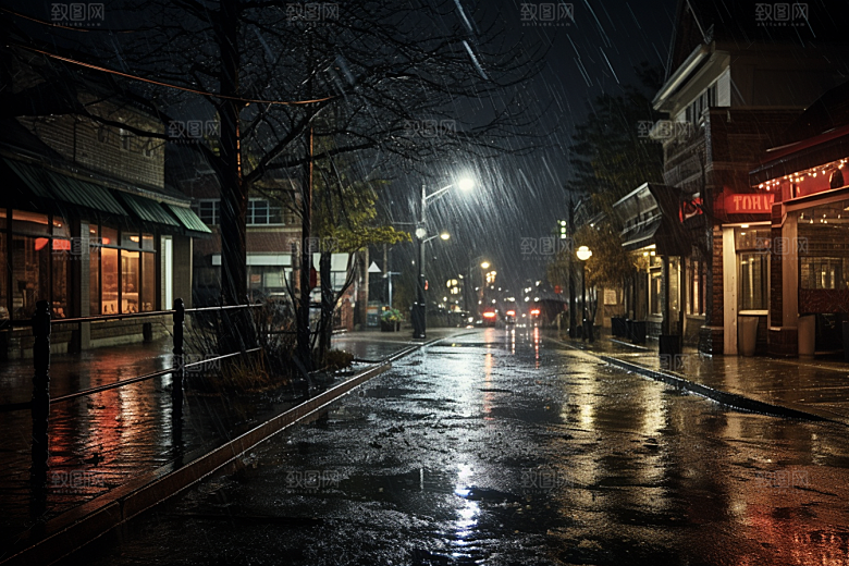 暴雨大雨下雨摄影图