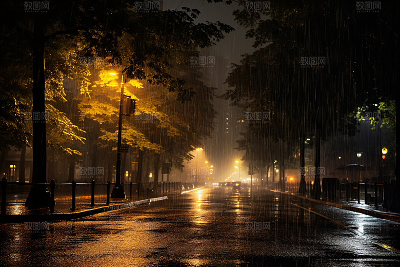 暴雨大雨高清摄影图
