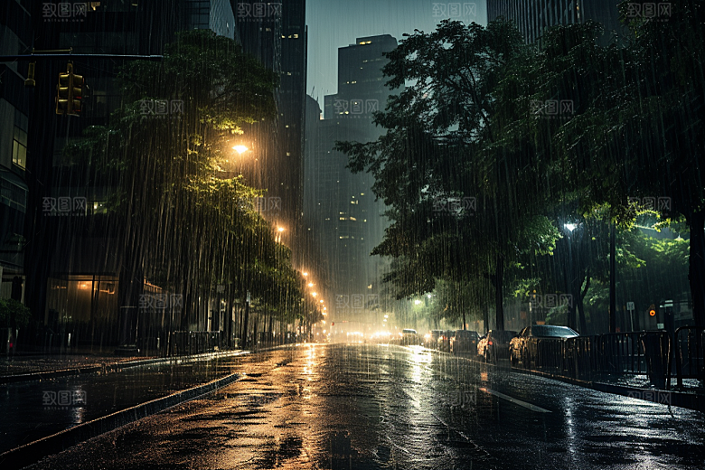 暴雨自然高清摄影图
