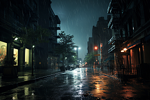 暴雨环境高清摄影图