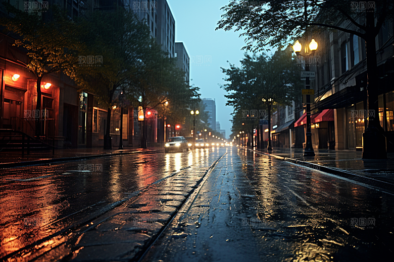 暴雨雨天高清摄影图