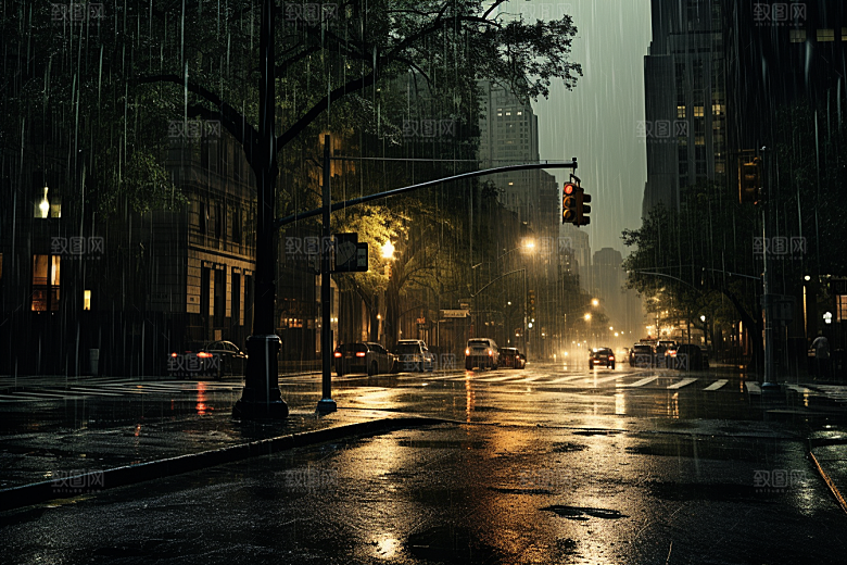 暴雨安静高清摄影图